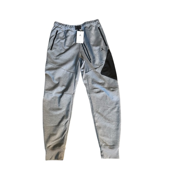 Jordan Gray Joggers with Black Drawstring
